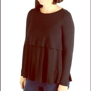 Long Sleeve Loose Fit Nursing Top